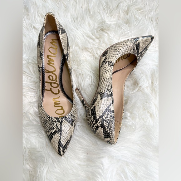 ‼️ Sam Edelman Hazel Snake-Print Pumps - Chic High Heels for Every Occasion‼️ - Picture 2 of 5